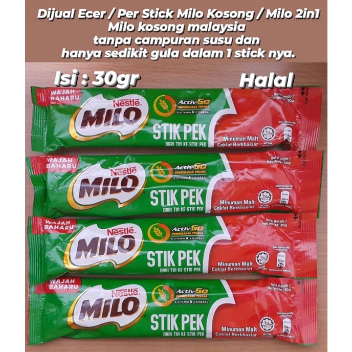 ECER NESTLE MILO KOSONG SACHET MILO 2IN1 MALAYSIA MILO KOSONG ACTIVE GO