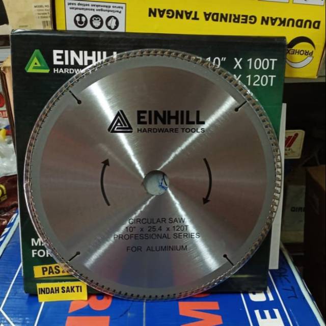 Mata Gergaji Aluminium Circular Saw 10" x 25.4 x 120T Einhill
