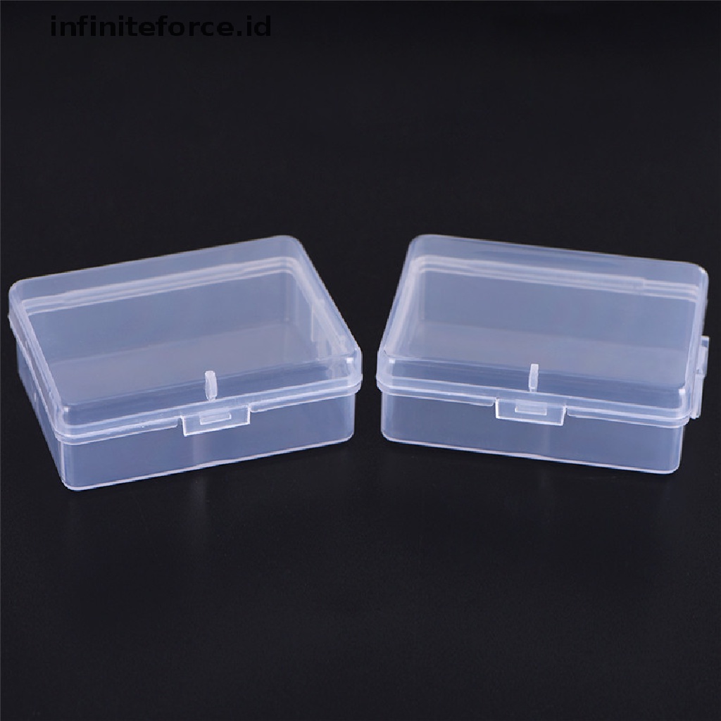 Infiniteforce.id 2pcs Kotak Penyimpanan Multifungsi Bahan Plastik Transparan