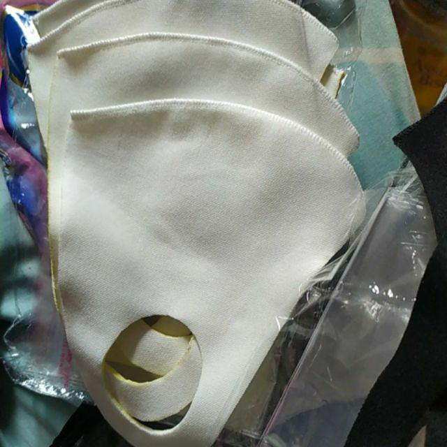 Ready Masker Putih Bahan Scuba #carlina