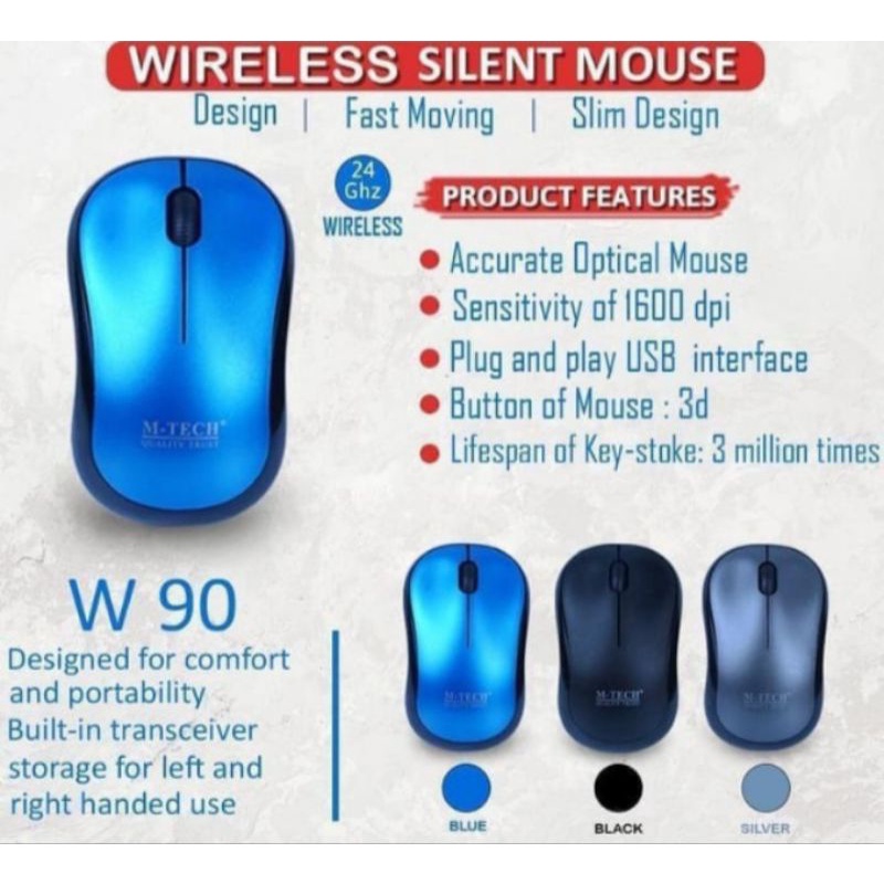 mouse wireless mtech w90 mouse usb wireless