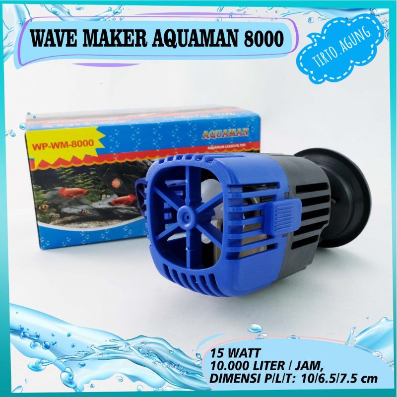 Wave Maker filter Hikari HK-WM8000 H WM 8000 10000L RECENT AQUAMAN SP AQURA WP Pembuat arus ombak aquarium