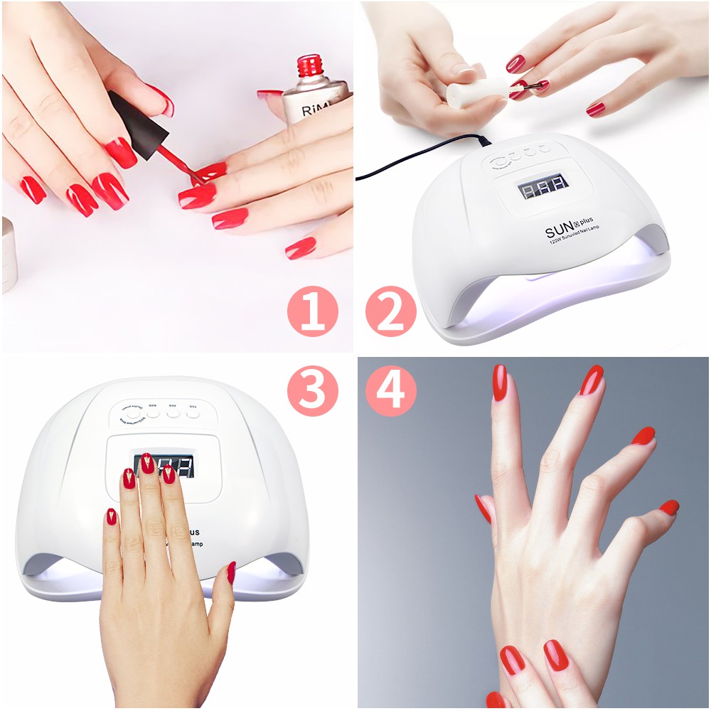 [  Upgrade ] SUN X PLUS  180W UV Lamp Gel Nail Lampu LED / Pengering Kutek Gel Nail Dryer