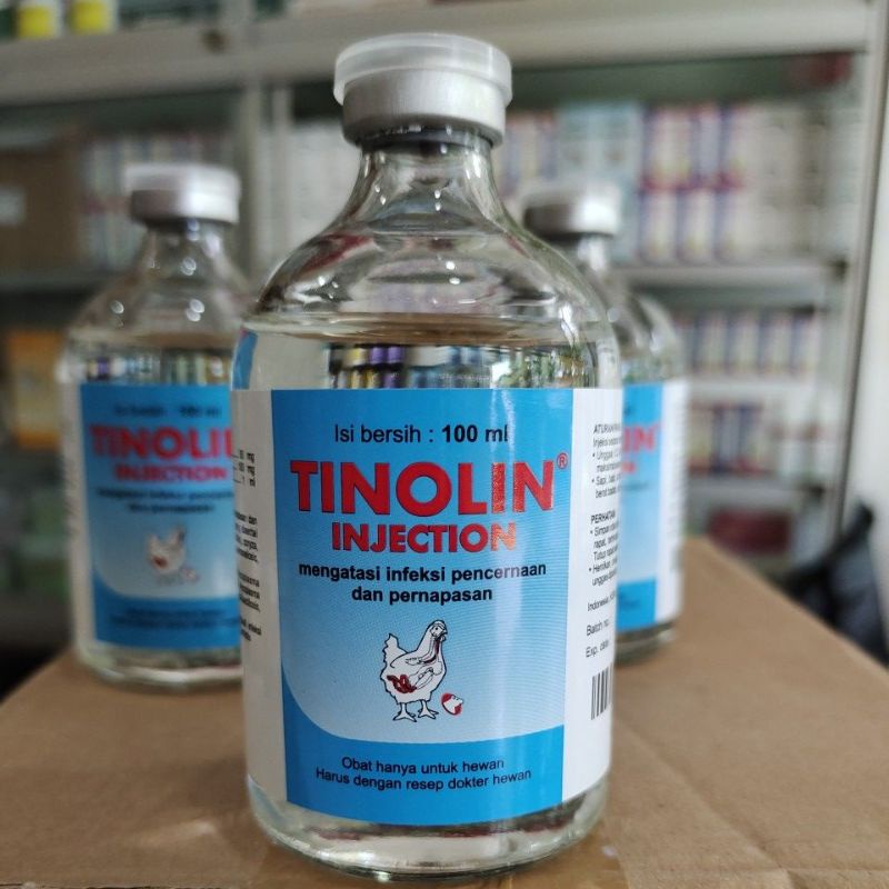 TINOLIN Injection 100ml ( obat infeksi ternak )
