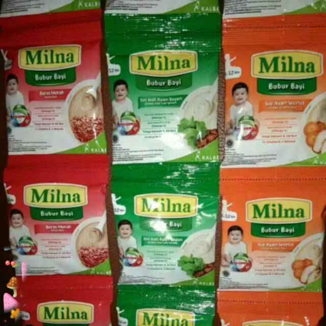 BUBUR MILNA RENCENG 8 SACHET 3 VARIAN RASA 160GR
