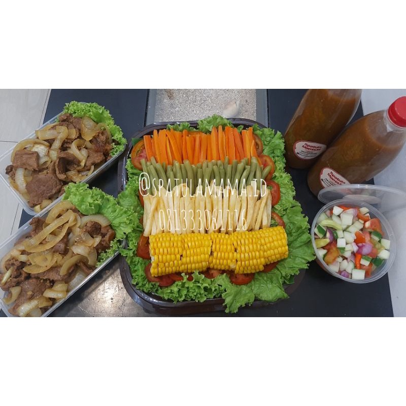 

Hampers Makanan Beefsteak Bistik Komplit Kekinian