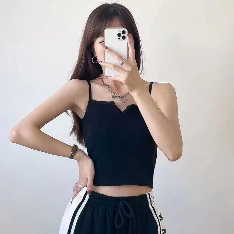 DISKON TERBARU  3 PCS DAN SATUAN TANK TOP Carra Top Knit Korean Style atasan rajut kamisol tanktop korea sexy ada busa kpop style