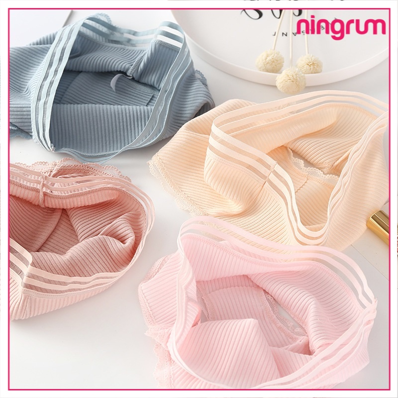 Ningrum pakaian dalam wanita celana dalam One Piece Mulus Es Sutra Celana Briefs Elastis Seamless - 3021