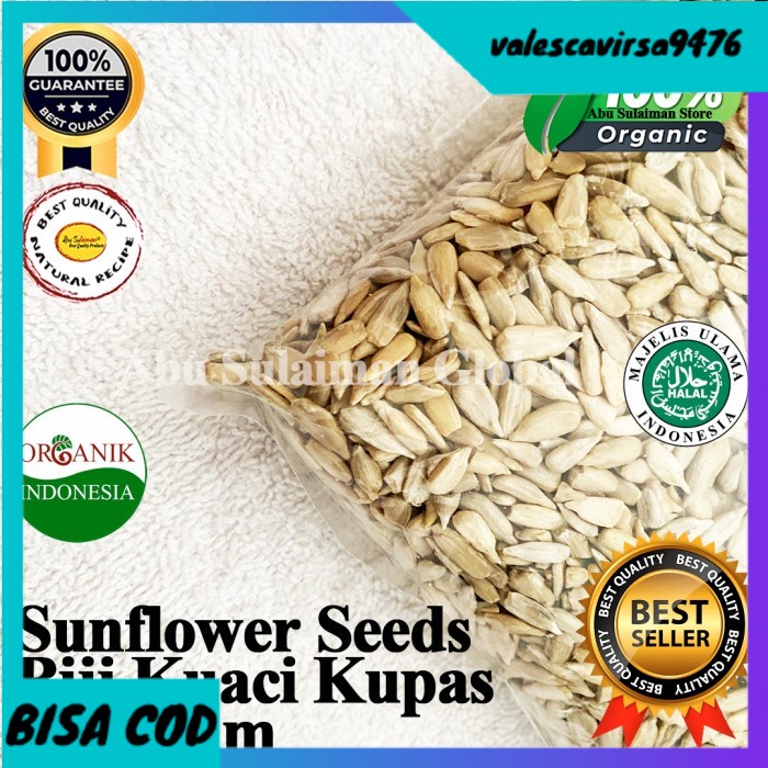 

⭐BISA COD⭐ Kuaci Kupas Organik Sunflower Seed 1 Kg Biji Bunga Matahari Premium