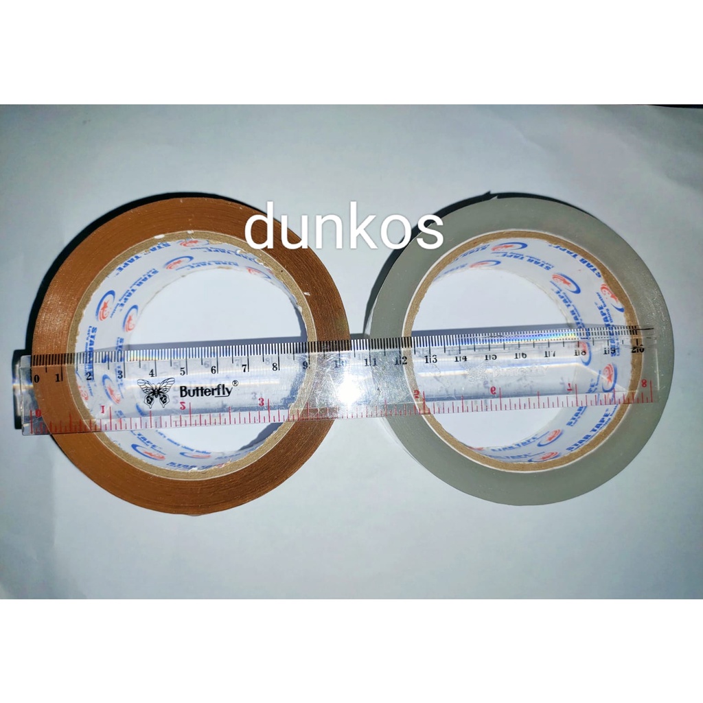 

LAKBAN SELOTIP CLEAR / COKLAT 45mm X 90Y
