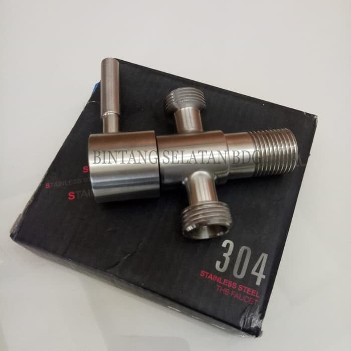 STOP KRAN DOUBLE / STOP VALVE SUS 304