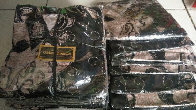 Bswart Batik Hrb026 Kenongo Hem Pendek Padi Pekalongan M L Xl Batik Pria Murah Modern Grosir Batik