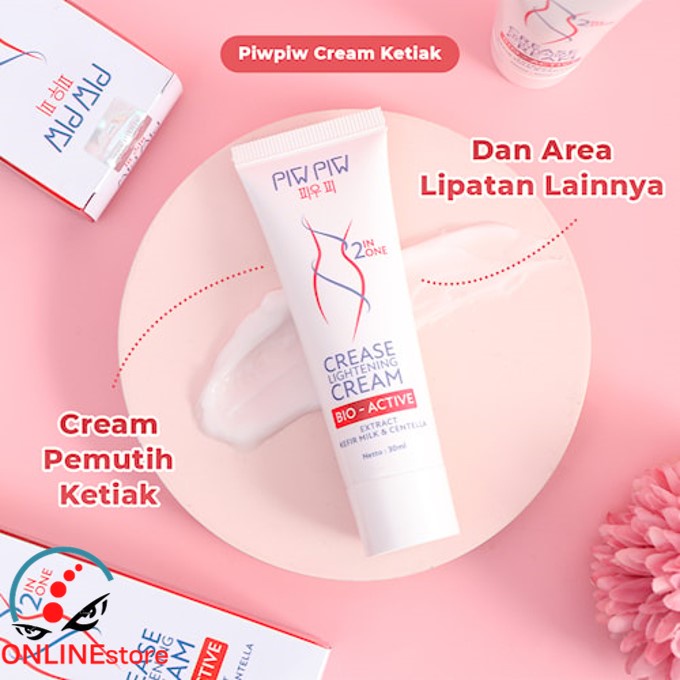 Piw Piw Lightening Cream &amp; Shin Khurim Pencerah Ketiak Dan Selangkangan Ampuh Permanen Original Bpom