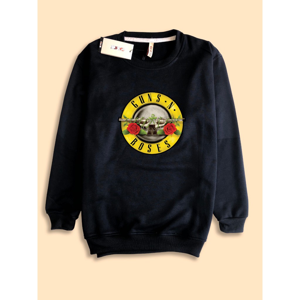 Sweater Premium desain Gun n Roses GNR Gun and Roses