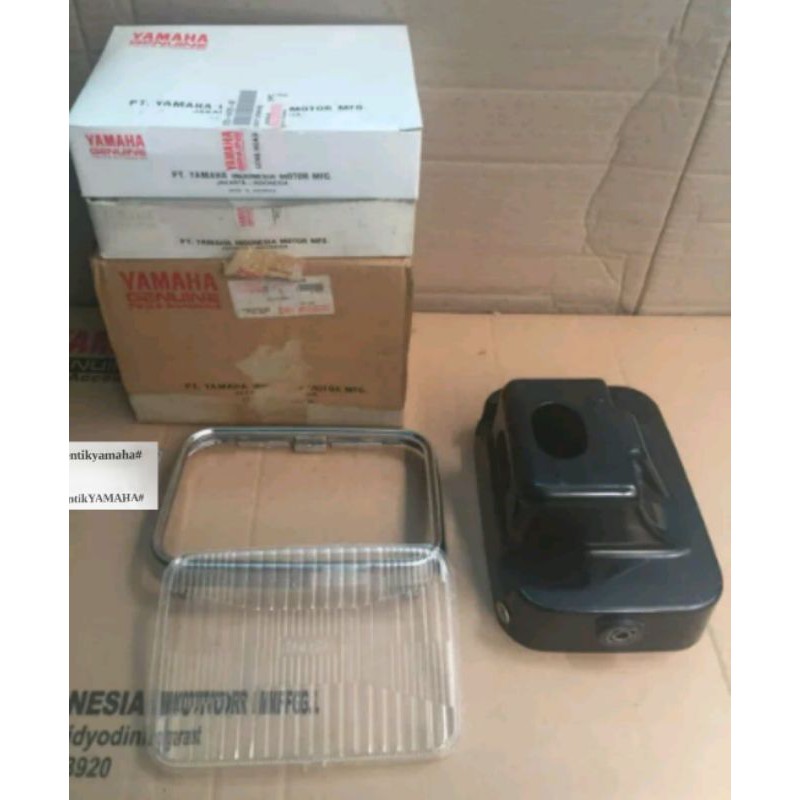 Batok lampu 5T5 ring lampu 5T5 mika lampu kotak 5T5 rx king lawas original yamaha batok lampu rx kin