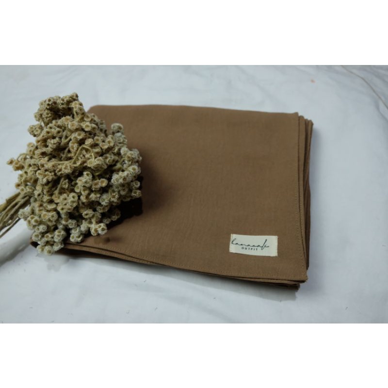 Pashmina Airflow Crinkle Premium 200x75 Syar'i Nami Shawl SALE NOW! GET IT FAST-Dark Milo