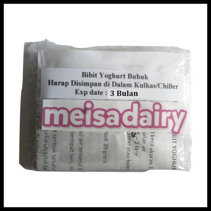

Bibit Yogurt Bubuk (Starter Yoghurt Powder)