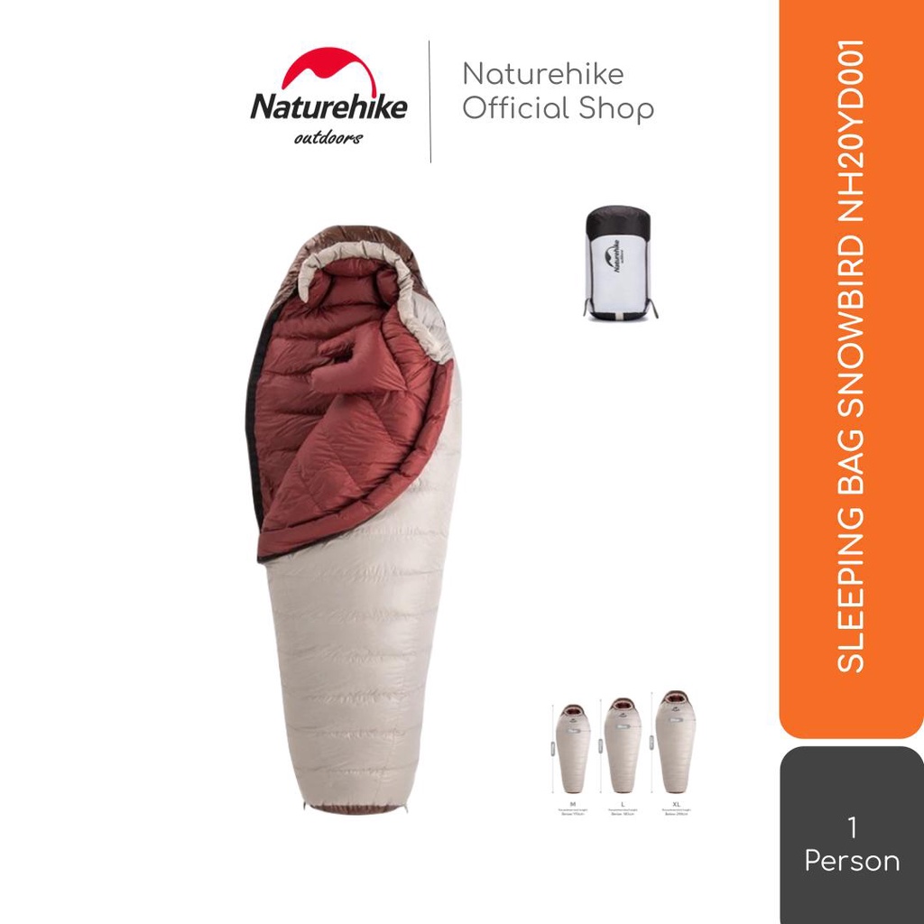 Naturehike Sleeping Bag Snowbird Duck Down NH20YD001 Gunung Camping