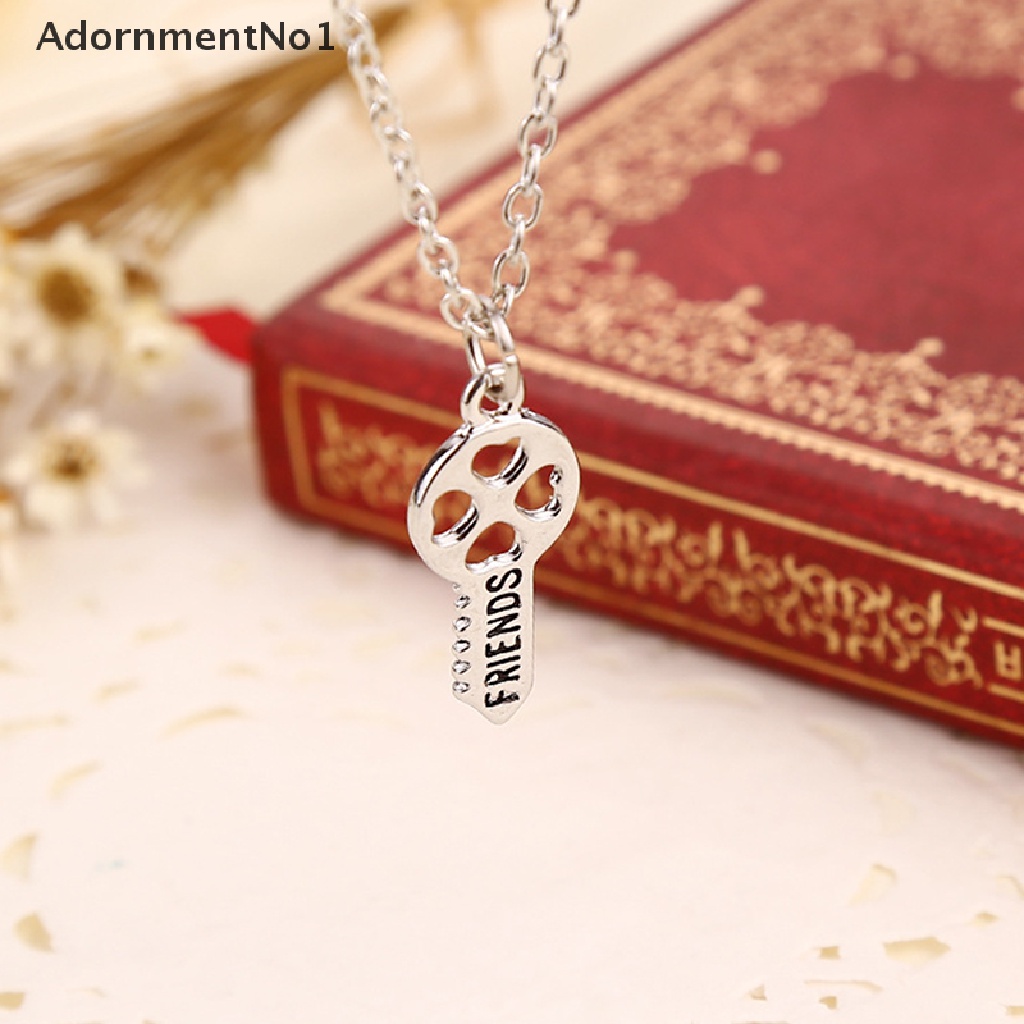 (AdornmentNo1) 2pcs / Set Kalung Tali Dengan Liontin Hati Untuk Pasangan / Pria / Wanita