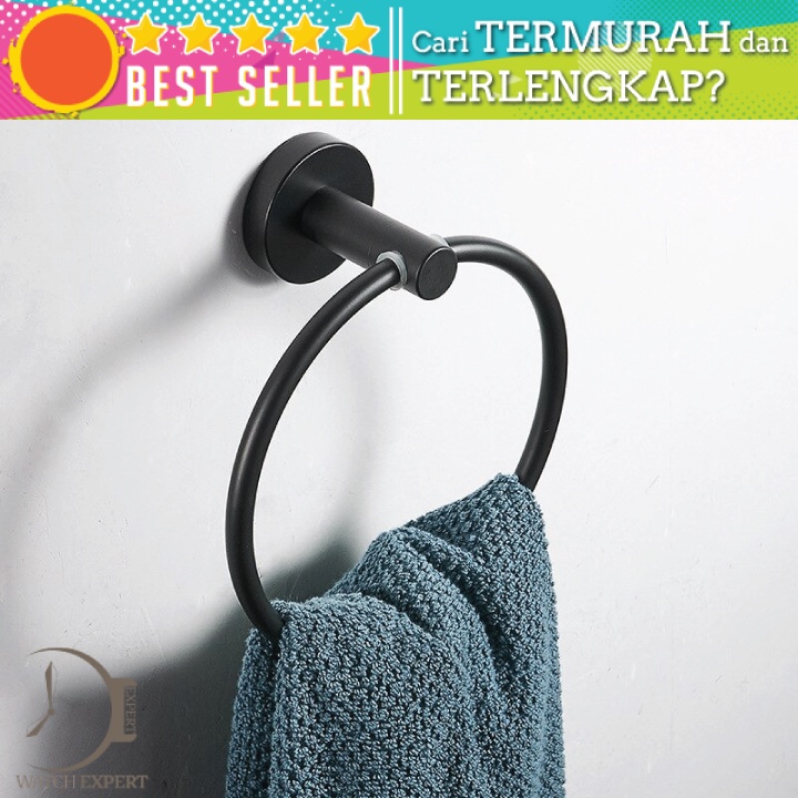 Bisa COD Rak Gantungan Handuk Kamar Mandi Bathroom Towel Holder Ring - Sunydeal E1913