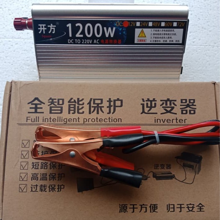 Power Inverter DC 12V to AC 1200W Watt