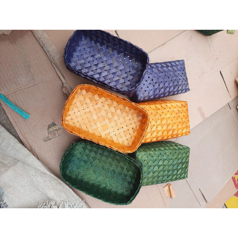 besek warna besek cantik persegi panjang ukuran 20x10