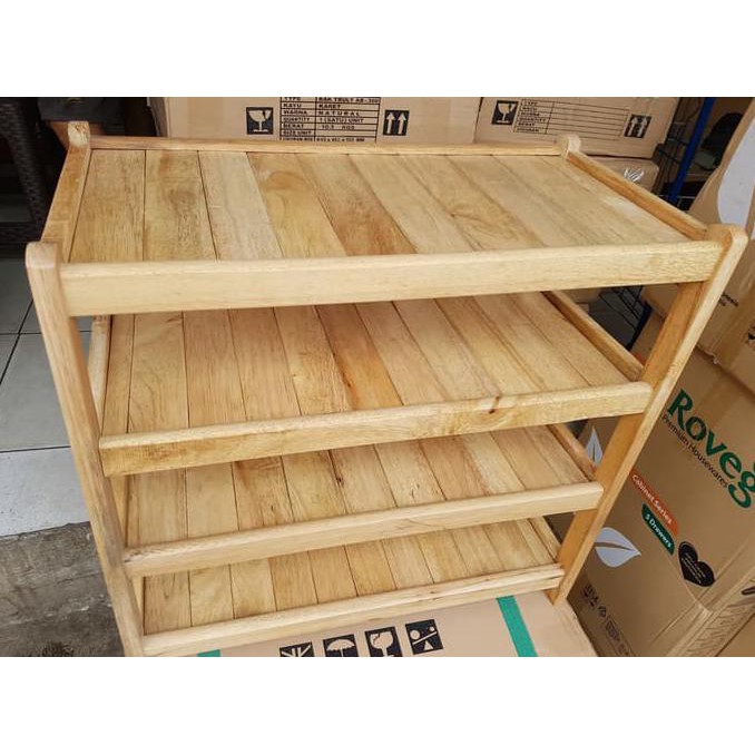 Rak Sepatu / Rak Tv / Rak Serbaguna Kayu Asli Lowienjan24