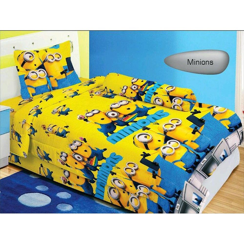 Dijual WW Sprei Lady Rose 120 MINIONS 120x200 single size no 3 ladyrose minion Diskon
