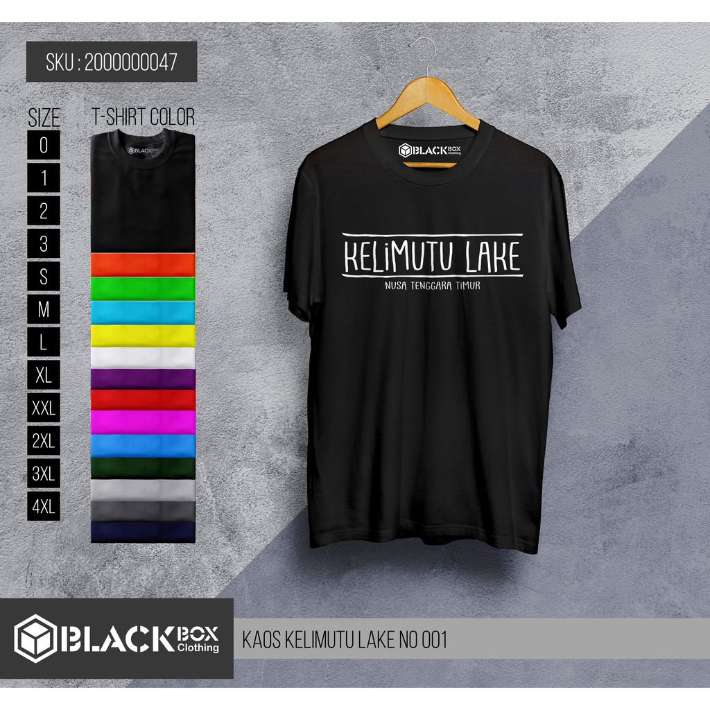 Kaos Danau Kelimutu - Kaos Kelimutu Lake - Kaos Baju Pakaian Premium Quality