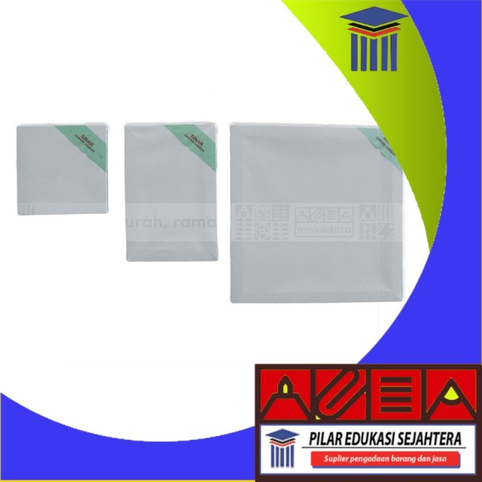 

KANVAS LUKIS SINAR PUTIH POLOS UKURAN 20 X 20 CM MURAH