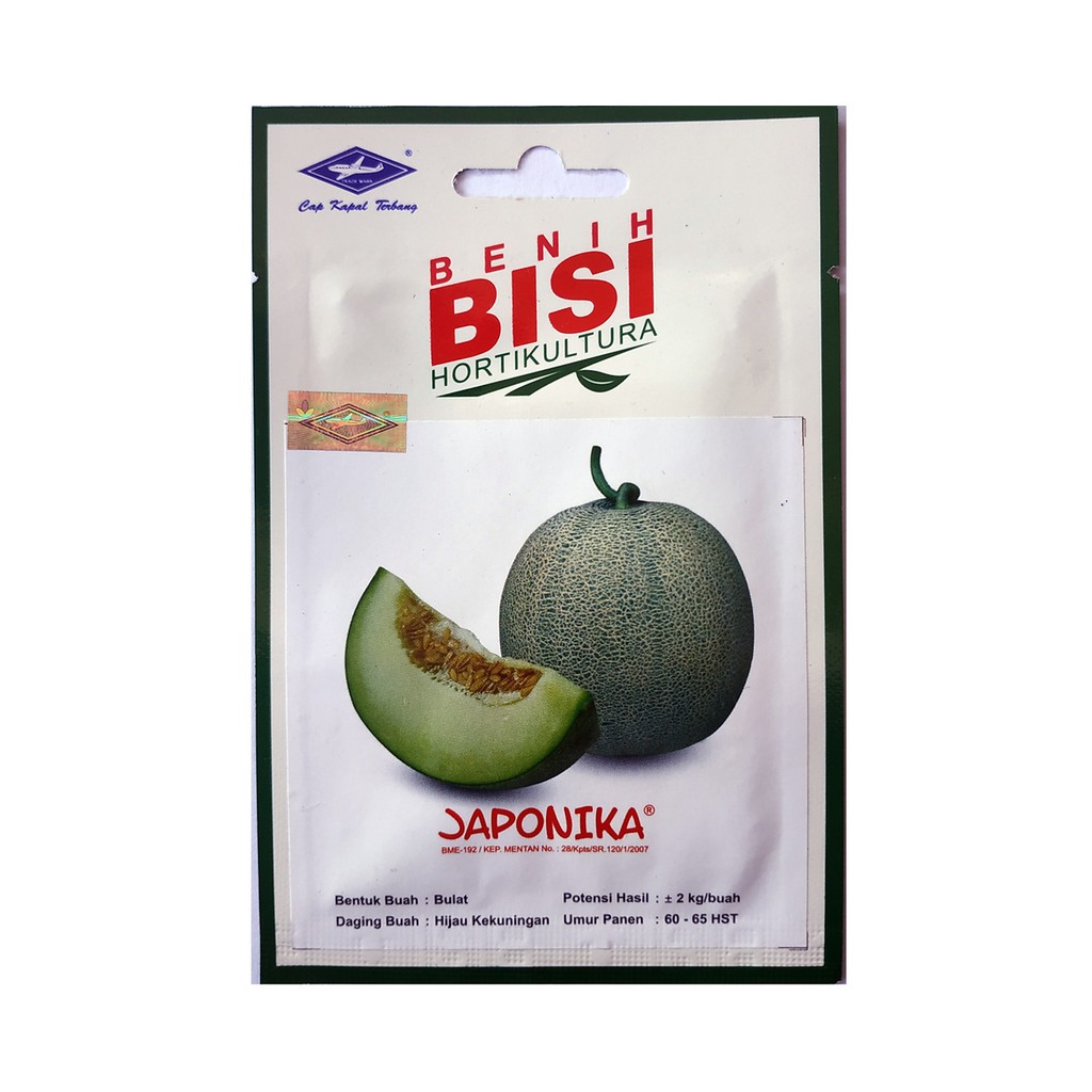 Benih Melon Hijau Japonika BISI Kemasan Urban Asli Isi 20 Butir Bibit Biji