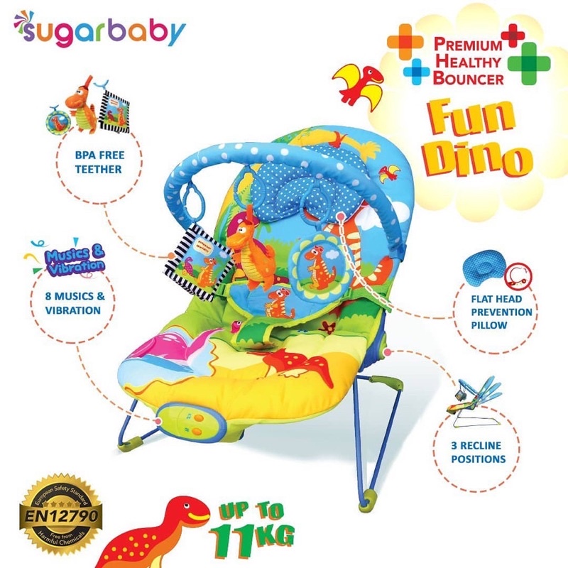 Sugar Baby Bouncer 3 Recline - Bouncer Bayi