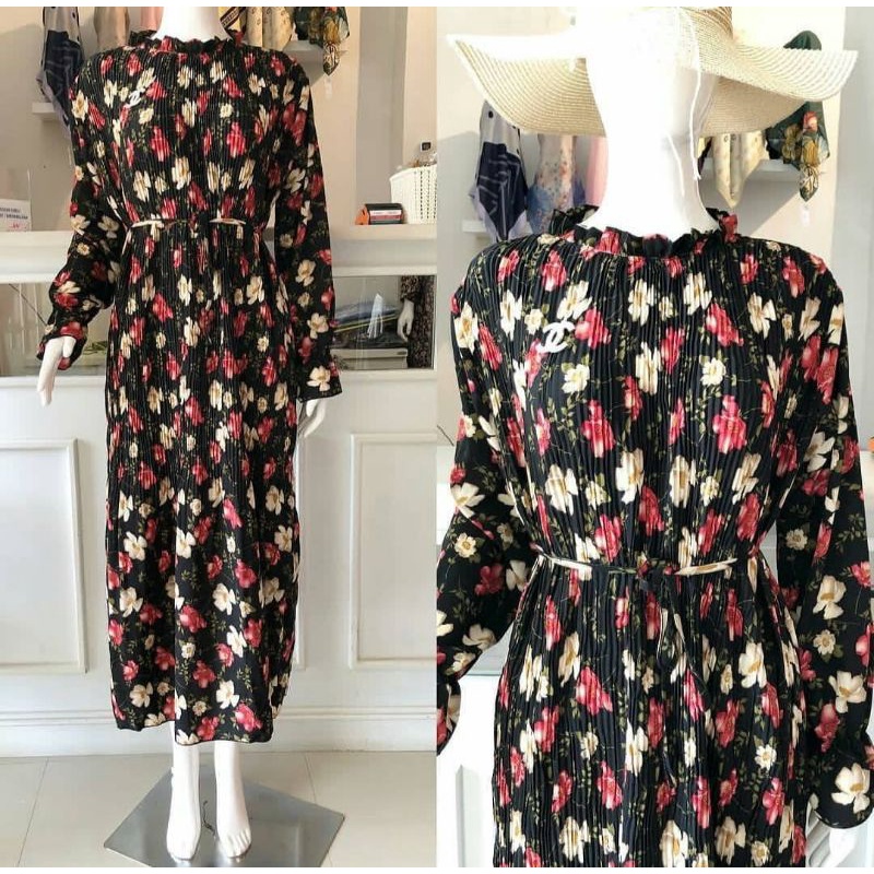 Dress Plisket Import