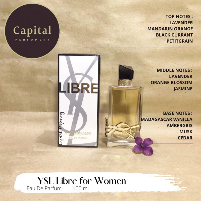 parfum original ysl libre for women Edp 90ml