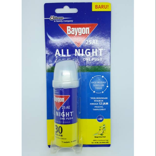Baygon One Push Citrus Fresh exp mei 2020