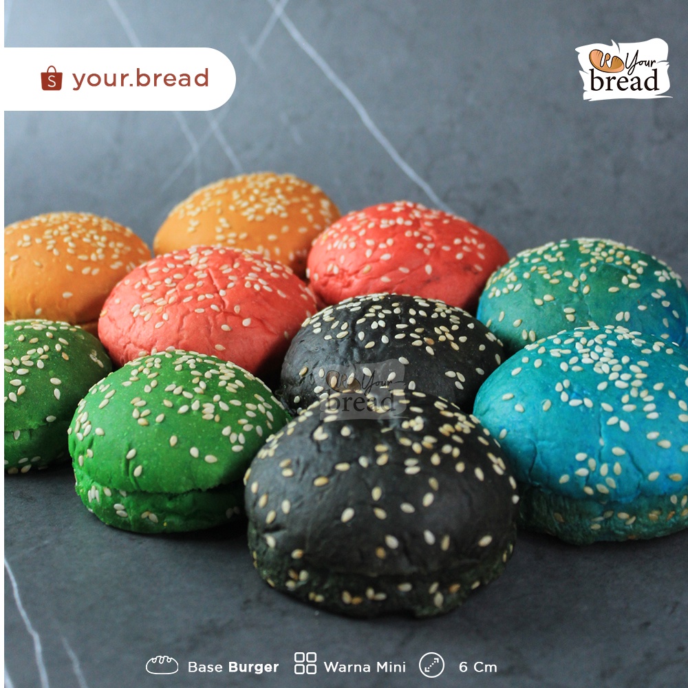 

Roti Burger Mini 6cm isi 10 | Base Burger 6cm Mini
