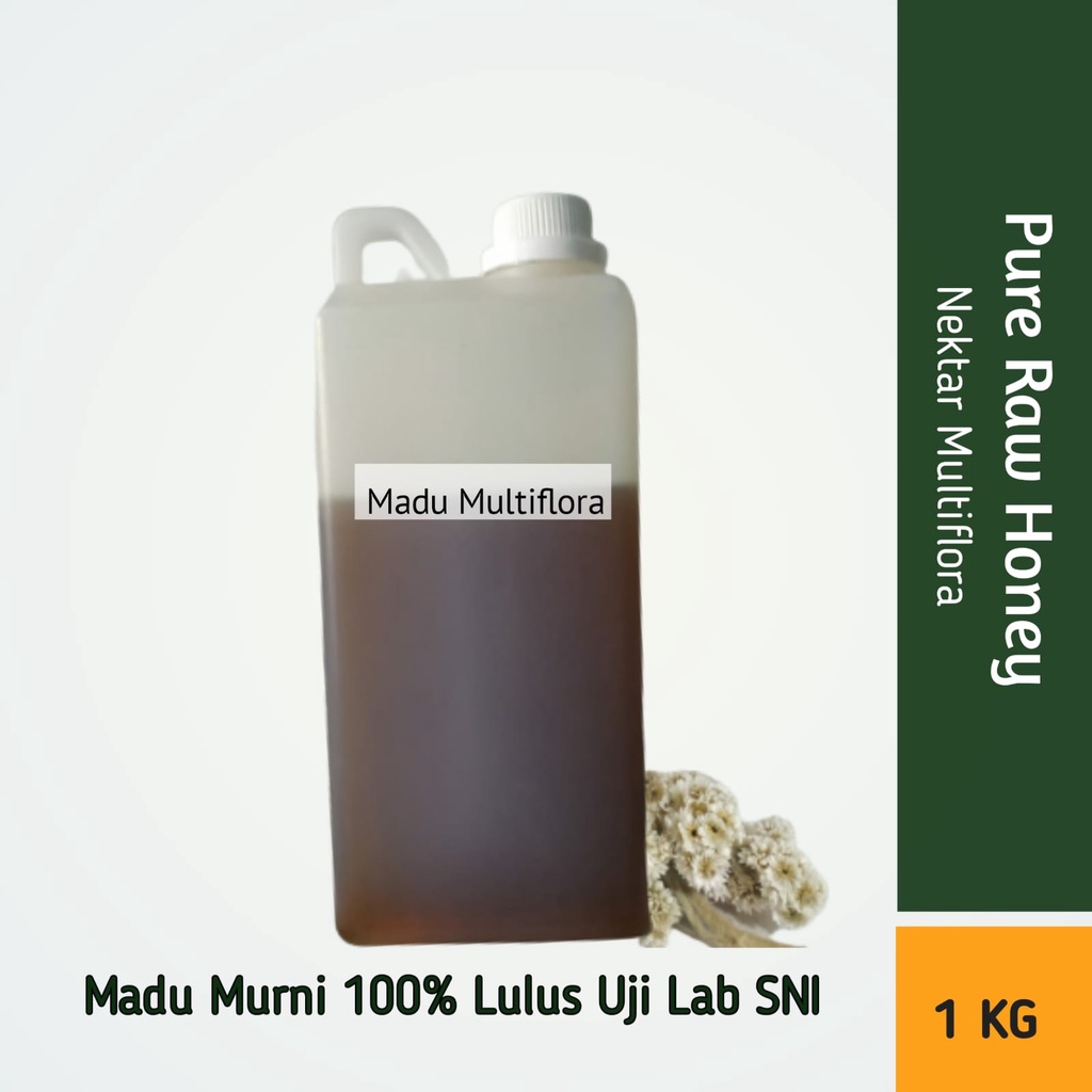 

Madu Murni Asli Nektar Multiflora 1 KG Raw Honey 100% Lulus Uji Lab SNI Madu Manis Original