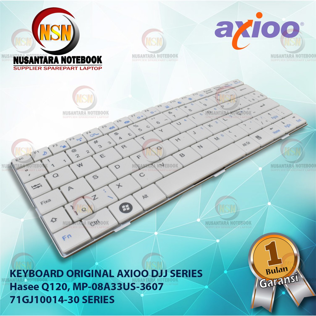 Keyboard Original Axioo DJJ Hasee Q120 MP-08A33US-3607 White Series