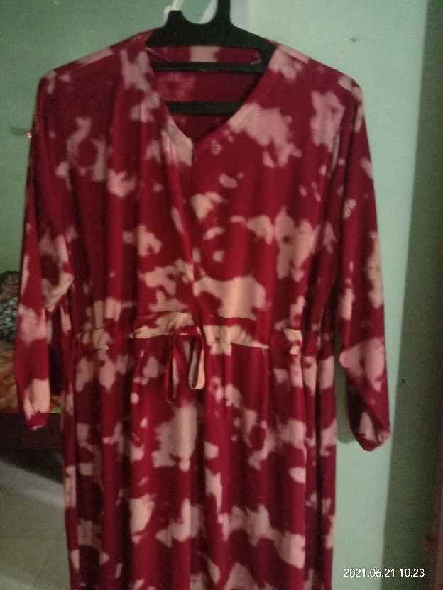 Gamis Tie Dye Shibory Busui || Shibory Tie Dye || Batik Pekalongan Maju