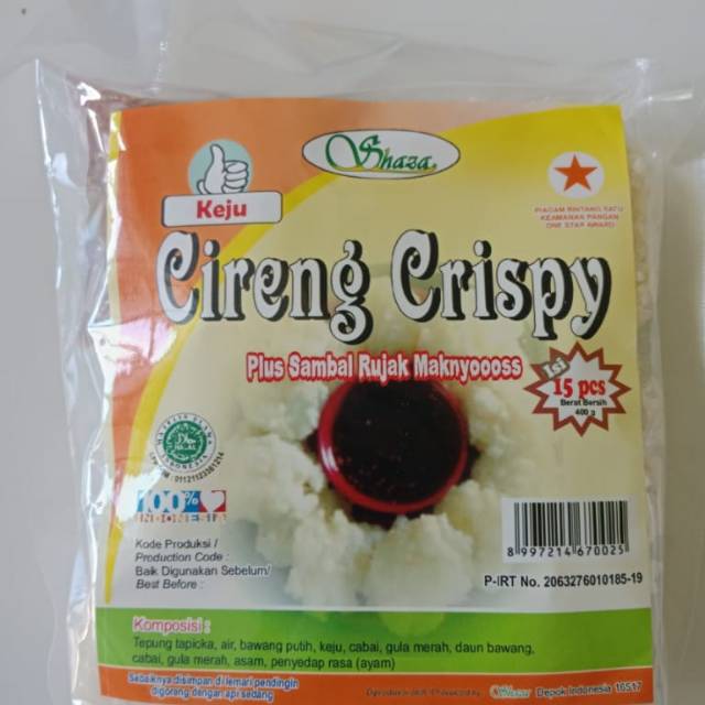 

Cireng Crispy shaza rasa keju