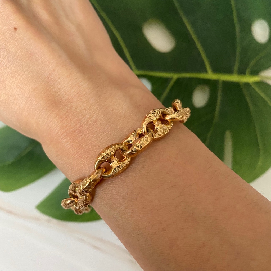 Gelang Rantai Emas 16K Kadar 700 70 Fashion 14.86 Gram