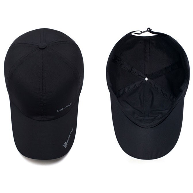 [FASHIONABLE] KAIRUI Topi Baseball Visor Sport Fashion Hat MZ237 Hitam Grab Medan