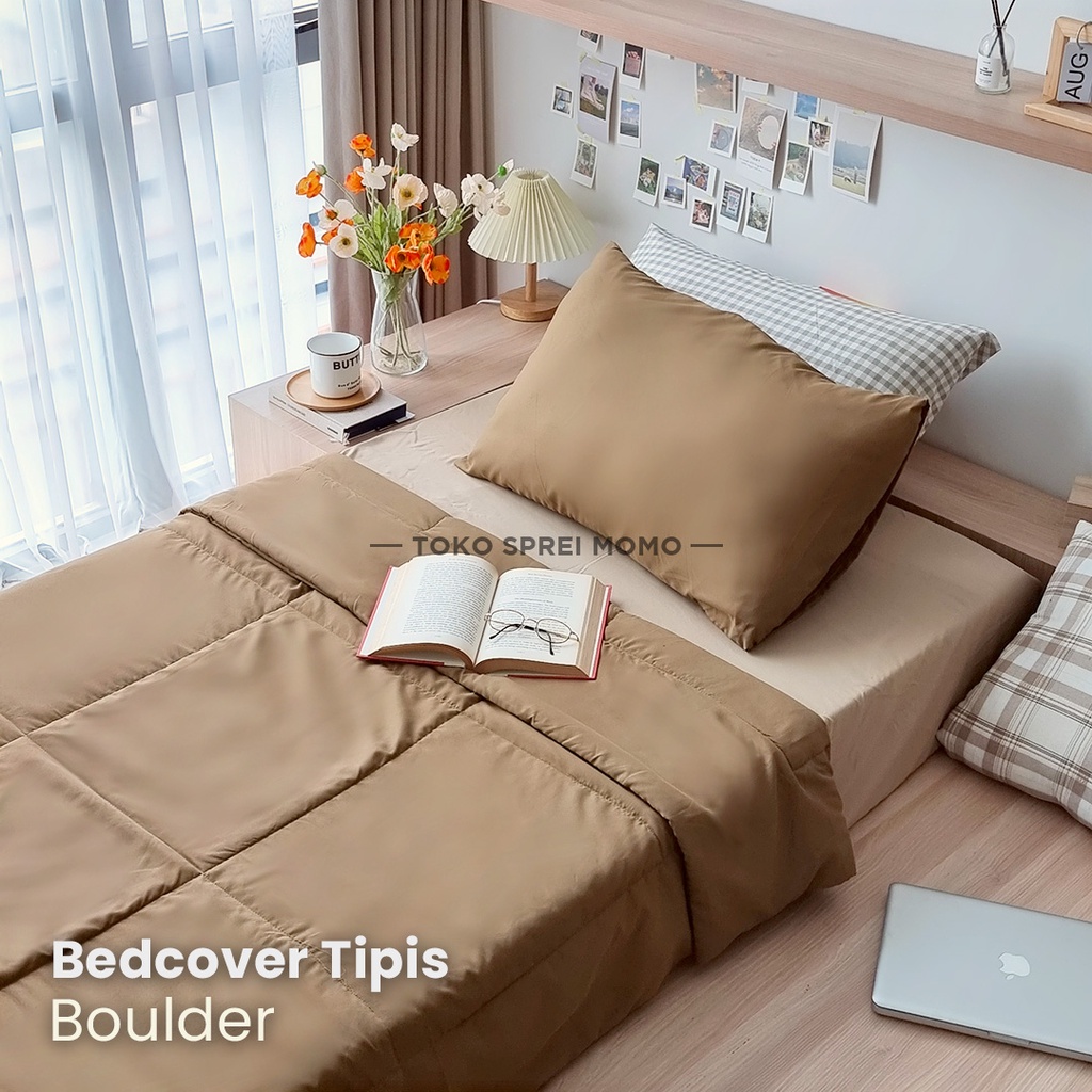 Bedcover Polos Single Microtex - Selimut Saja