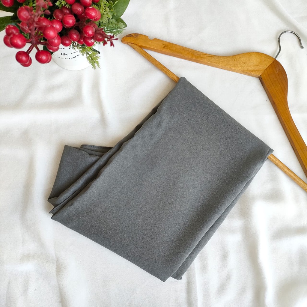 PASHMINA DIAMOND 175 x 75 SABYAN ( JAHIT TEPI ) PART 1-STONE GREY