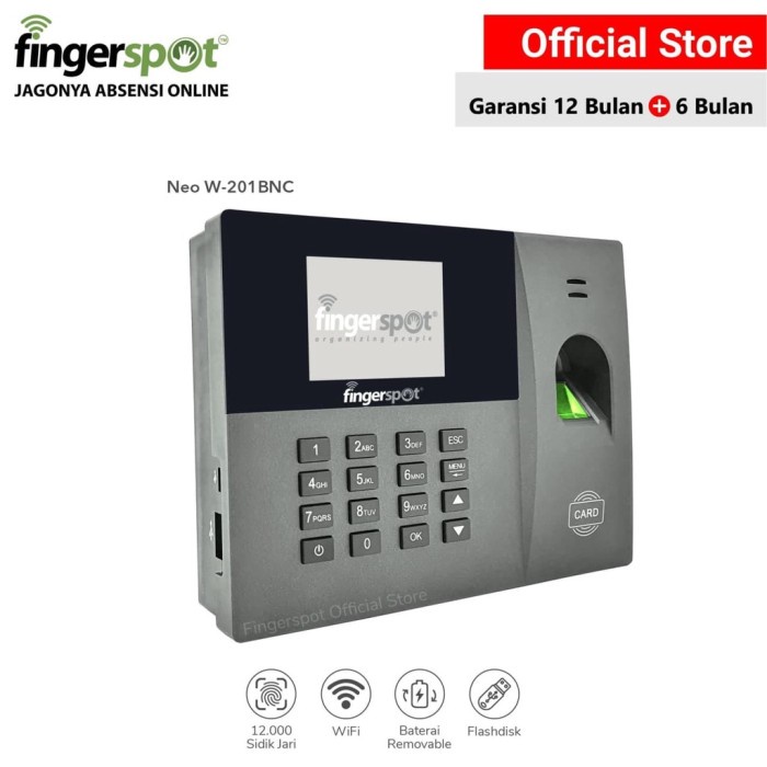 Jual Mesin Absensi Fingerspot Neo W 201 Bnc Shopee Indonesia