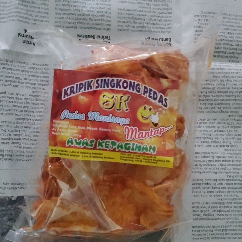 

kripik singkong pedas