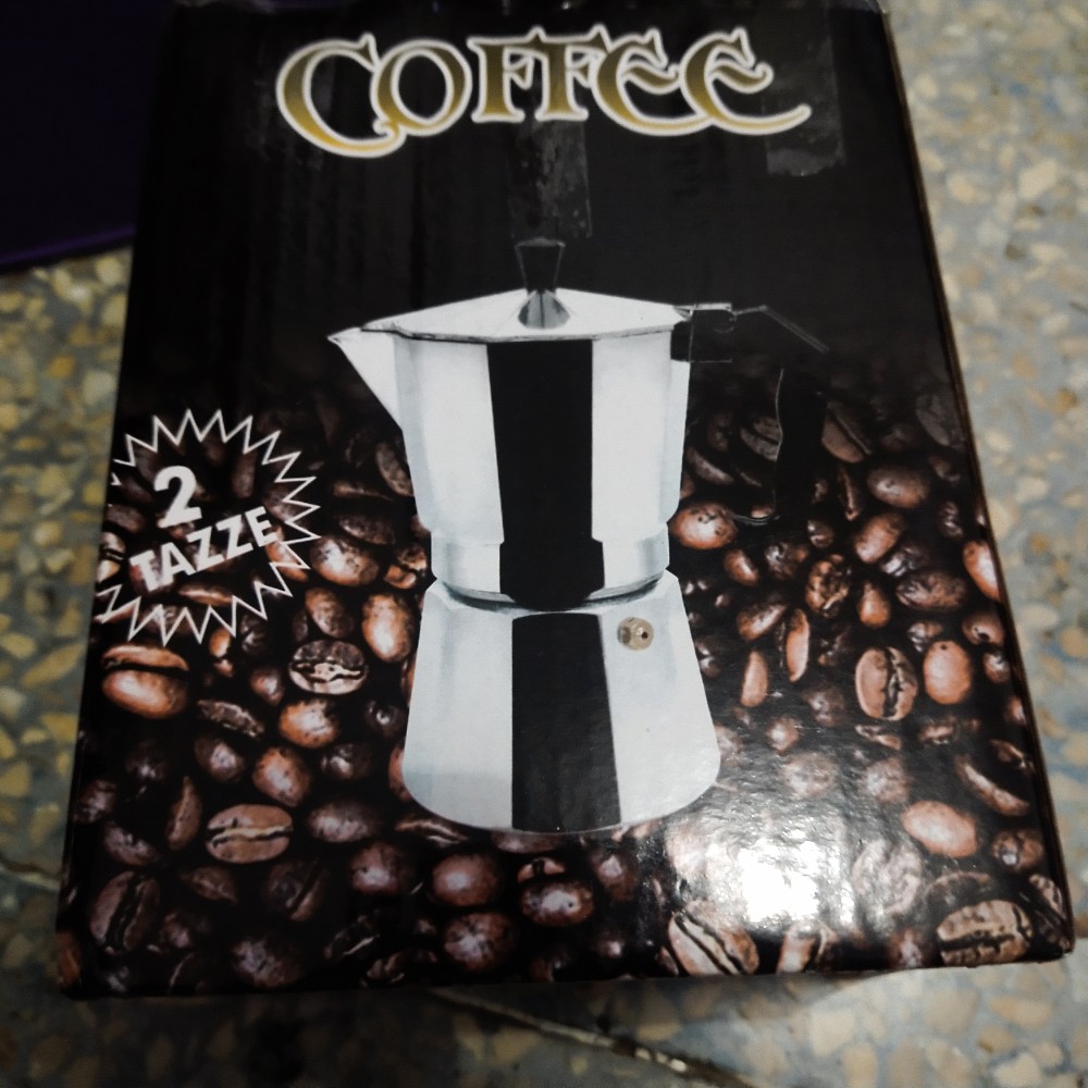 Two Cups Espresso Coffee Maker Moka Pot Teko Filter Teko Kopi Teko Pembuat Kopi