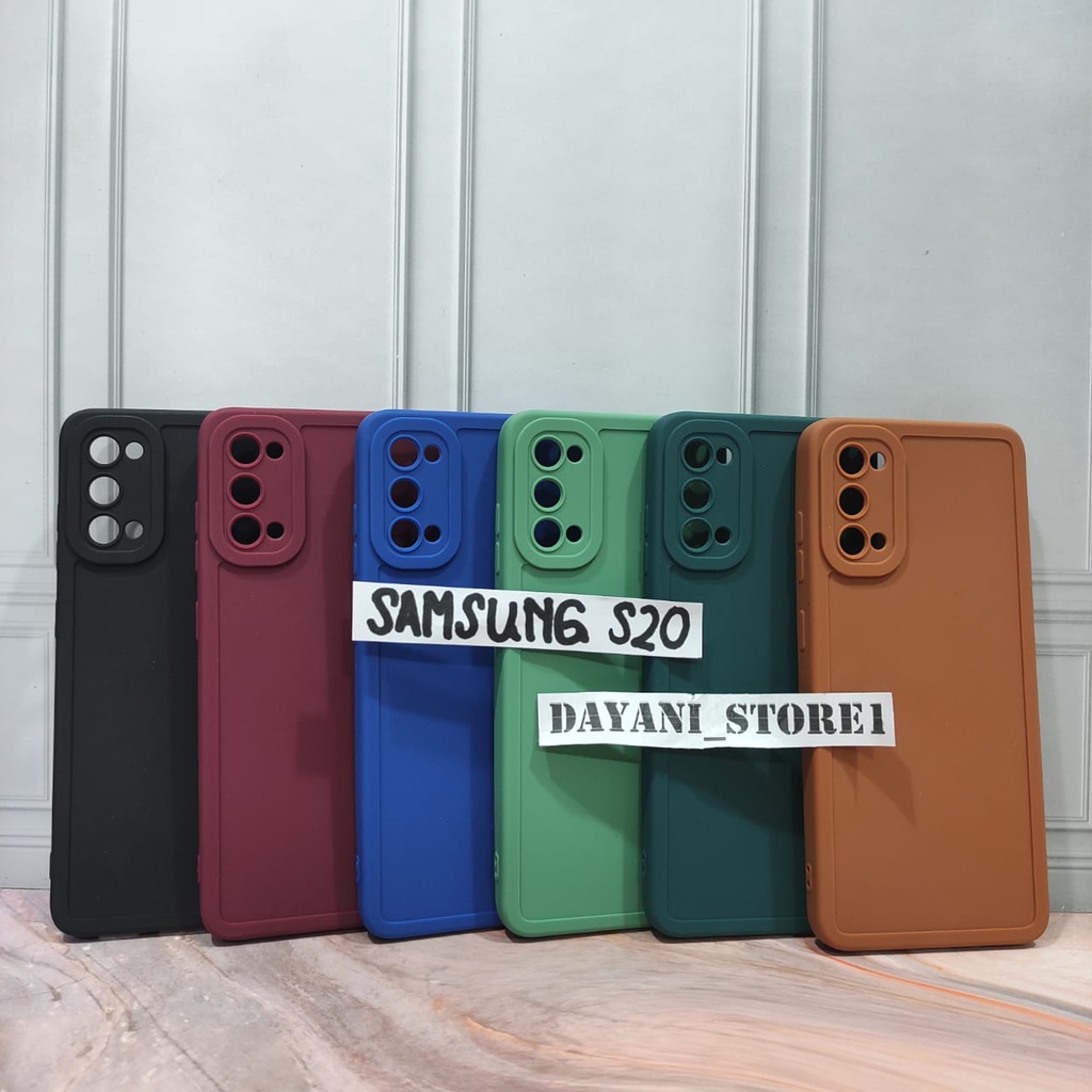 SAMSUNG S20 S20 PLUS S20 ULTRA S20 FE S8 S8 PLUS PRO CAMERA MACARON SOFTCASE SILICON MATTE FULL COVE