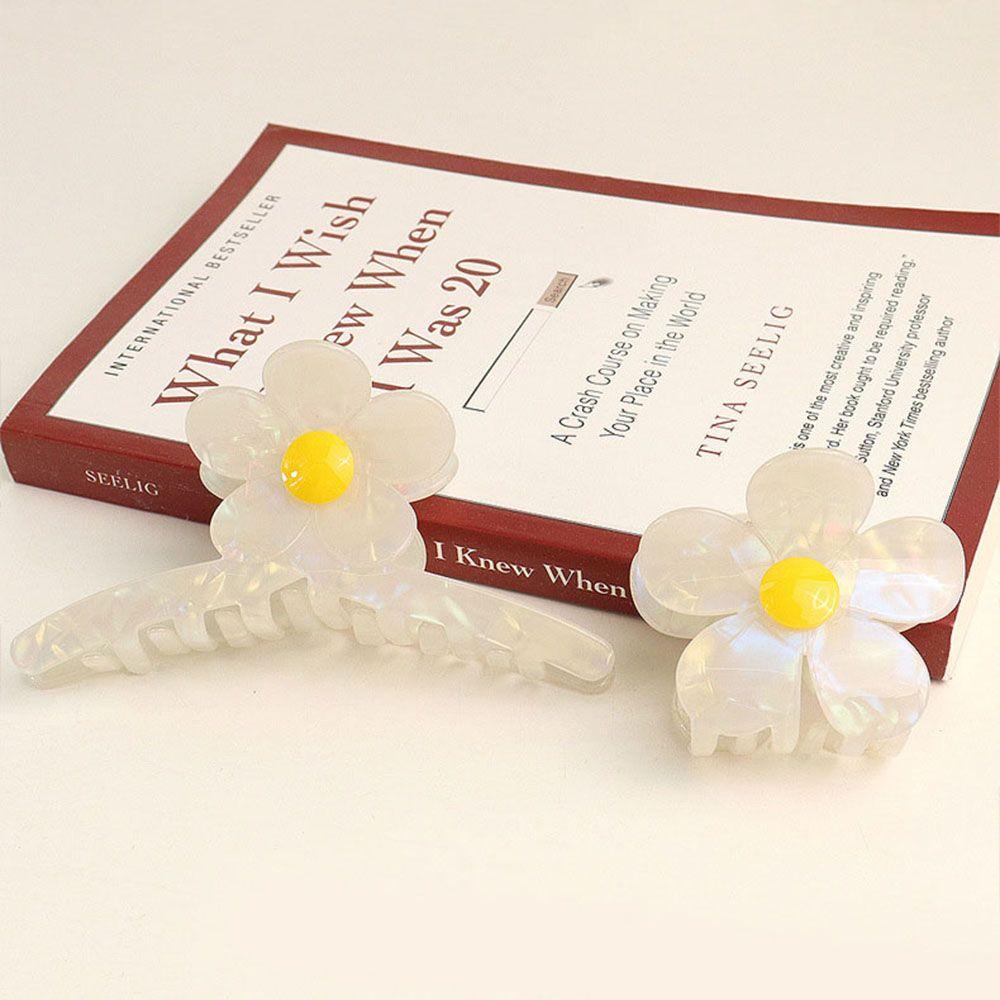 NICKOLAS1 Flower Hair Claw Jepit Rambut Fashion Wanita Asam Asetat Hiasan Kepala Gadis Gaya Korea Hair Clip