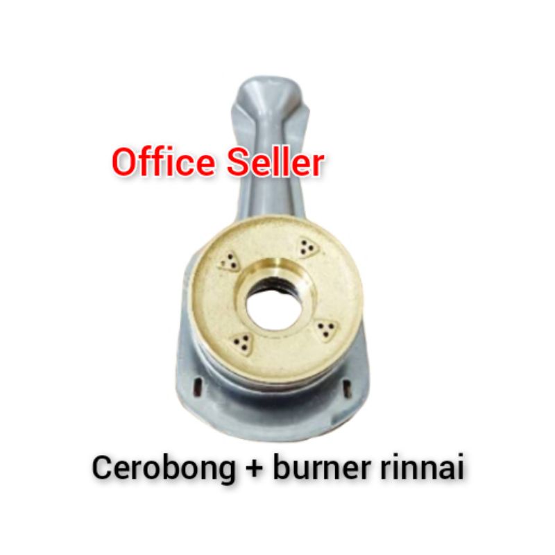 cerobong + burner umum - 1 set | corong kompor burner kuningan